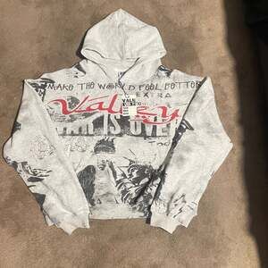 Vale Forever Mural Hoodie Sweatshirt Grey